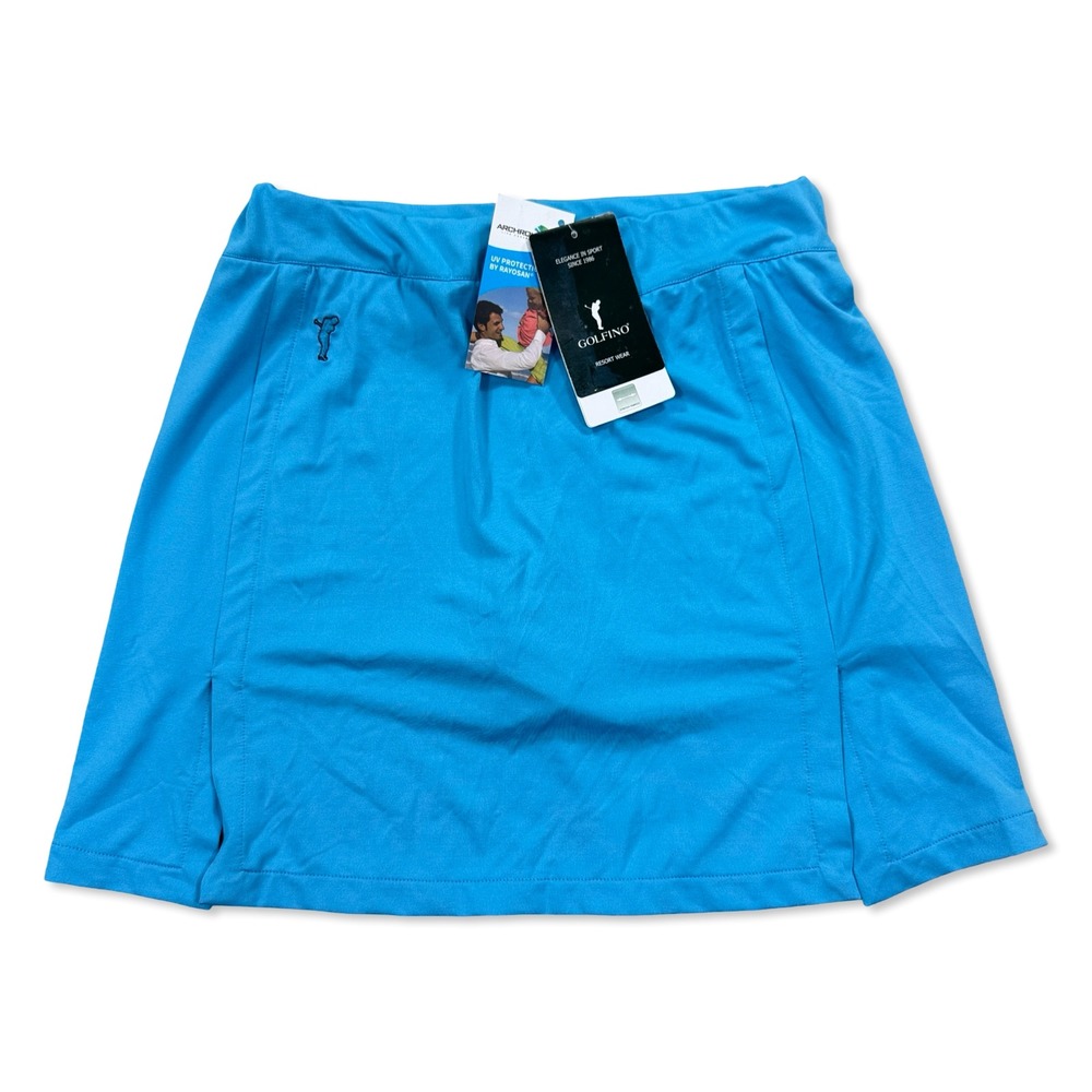 Golfino Skort‎ Short Women's 4 Blue Activewear Performance Golf Preppy NWT